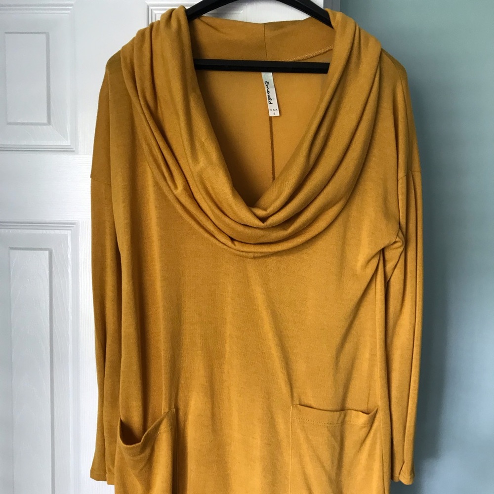 Cowl neck dress